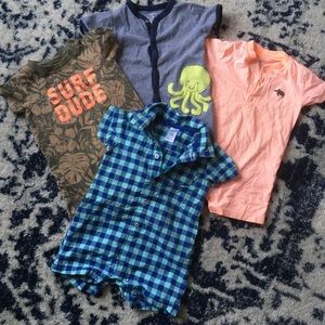 4 one piece romper bundle size 18 months Carter’s